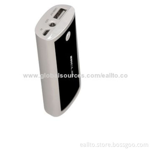 Power Bank with LED Torch, 5,200mAh CapacityNew